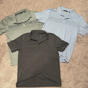 Travis Mathew Polo Shirt Trio - Olive, Sky Blue, Charcoal